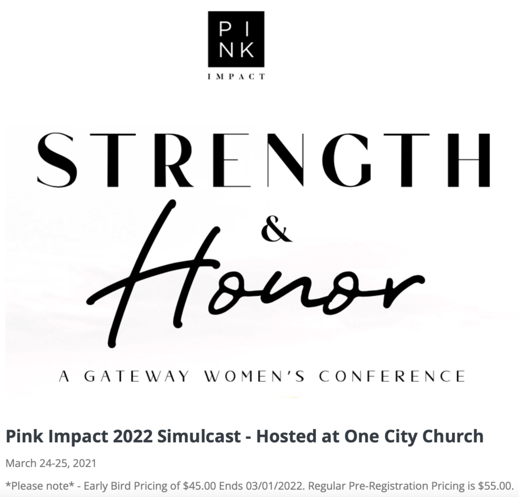 PINK IMPACT 2022 One City Church